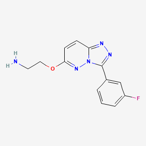 (2-{[3-(3-Fluorophenyl)[1,2,4]triazolo[4,3-b]pyridazin-6-yl]oxy}ethyl)amine