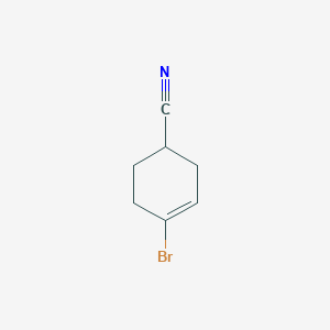 molecular formula C7H8BrN B13909869 4-Bromocyclohex-3-ene-1-carbonitrile 