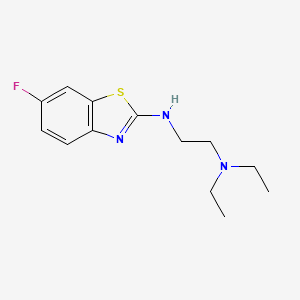 N,N-diethyl-N'-(6-fluoro-1,3-benzothiazol-2-yl)ethane-1,2-diamine