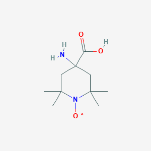 molecular formula C10H19N2O3 B013910 2,2,6,6-Tetramethylpiperidine-N-oxide-4-amino-4-carboxylic acid CAS No. 15871-57-5