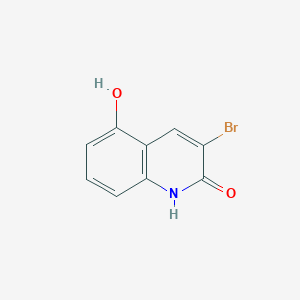 molecular formula C9H6BrNO2 B1391009 3-bromo-5-hydroxy-2(1H)-quinolinone CAS No. 1192263-85-6