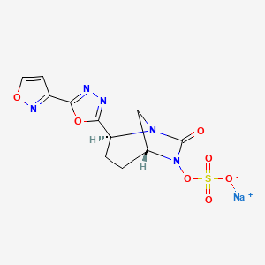 molecular formula C11H10N5NaO7S B13910091 Antibacterial agent 42 