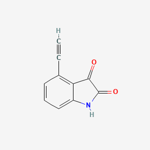 molecular formula C10H5NO2 B1391010 4-ethynyl-1H-indole-2,3-dione CAS No. 1192263-97-0