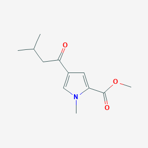 molecular formula C12H17NO3 B1391011 methyl 1-methyl-4-(3-methylbutanoyl)-1H-pyrrole-2-carboxylate CAS No. 1211020-15-3