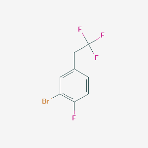 molecular formula C8H5BrF4 B1391013 2-Bromo-1-fluoro-4-(2,2,2-trifluoroethyl)benzene CAS No. 1099598-18-1
