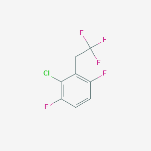 molecular formula C8H4ClF5 B1391014 3-Chloro-1,4-difluoro-2-(2,2,2-trifluoroethyl)-benzene CAS No. 1099598-14-7