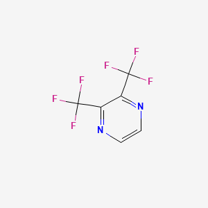 molecular formula C6H2F6N2 B1391015 2,3-Bis(trifluoromethyl)pyrazine CAS No. 1186195-14-1