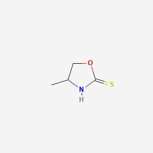molecular formula C4H7NOS B13910158 4-Methyl-1,3-oxazolidine-2-thione CAS No. 54013-54-6