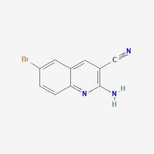 molecular formula C10H6BrN3 B1391018 2-氨基-6-溴-3-喹啉甲腈 CAS No. 951221-67-3