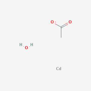 molecular formula C2H5CdO3- B13910234 Cadmium;acetate;hydrate 