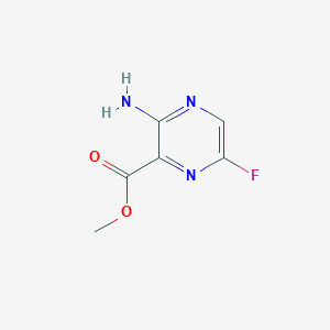 molecular formula C6H6FN3O2 B13910266 Methyl 3-amino-6-fluoro-2-pyrazinecarboxylate 