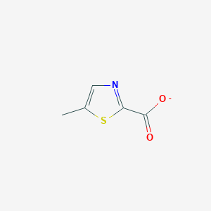 molecular formula C5H4NO2S- B13910339 5-Methyl-1,3-thiazole-2-carboxylate 