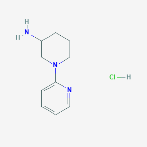 molecular formula C10H16ClN3 B1391040 1-(Pyridin-2-yl)piperidin-3-amine hydrochloride CAS No. 1185309-80-1