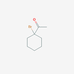 molecular formula C8H13BrO B13910427 1-(1-Bromocyclohexyl)ethanone CAS No. 56077-27-1