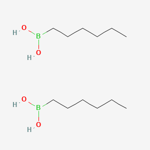molecular formula C12H30B2O4 B13910504 B-Hexylboronic acid 