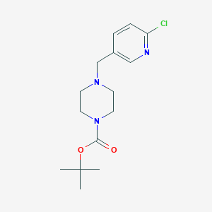 molecular formula C15H22ClN3O2 B1391054 tert-Butyl 4-((6-chloropyridin-3-yl)methyl)piperazine-1-carboxylate CAS No. 939986-35-3