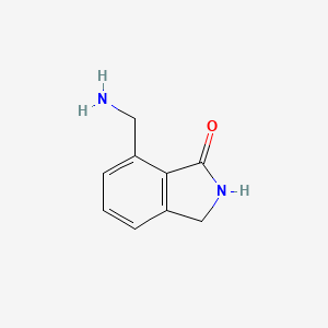 molecular formula C9H10N2O B13910757 7-(Aminomethyl)isoindolin-1-one 