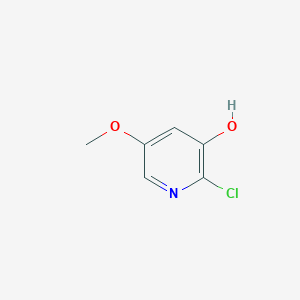 molecular formula C6H6ClNO2 B13910797 2-Chloro-3-hydroxy-5-methoxypyridine 