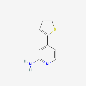 molecular formula C9H8N2S B1391085 4-(Thiophen-2-yl)pyridin-2-amine CAS No. 1159815-95-8