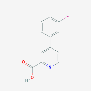 molecular formula C12H8FNO2 B1391088 4-(3-Fluorophenyl)picolinic acid CAS No. 1214349-18-4