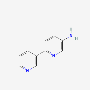 molecular formula C11H11N3 B1391109 4-Methyl-6-(pyridin-3-yl)pyridin-3-amine CAS No. 1214379-41-5