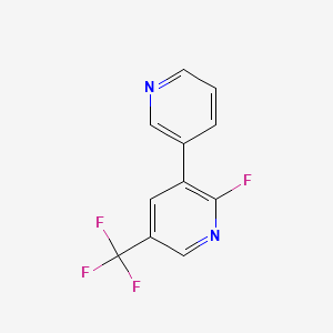 molecular formula C11H6F4N2 B1391116 2-Fluoro-3-(pyridin-3-yl)-5-(trifluoromethyl)pyridine CAS No. 1214368-81-6