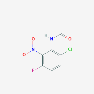 molecular formula C8H6ClFN2O3 B13911164 N-(6-Chloro-3-fluoro-2-nitro-phenyl)acetamide 