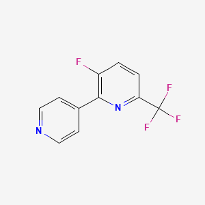 molecular formula C11H6F4N2 B1391118 3-Fluoro-2-(pyridin-4-yl)-6-(trifluoromethyl)pyridine CAS No. 1214362-53-4