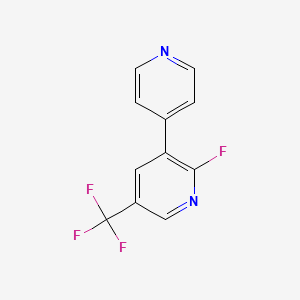 2-Fluoro-3-(pyridin-4-yl)-5-(trifluoromethyl)pyridine