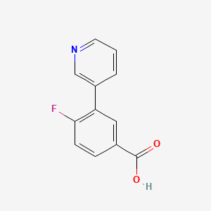 4-Fluoro-3-(pyridin-3-yl)benzoic acid