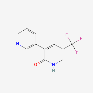 3-(Pyridin-3-yl)-5-(trifluoromethyl)pyridin-2-ol