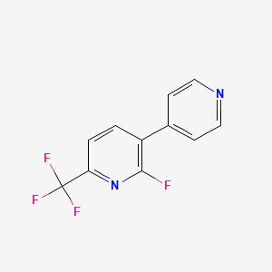 2-Fluoro-3-(pyridin-4-yl)-6-(trifluoromethyl)pyridine