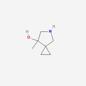 molecular formula C7H13NO B13911255 7-Methyl-5-azaspiro[2.4]heptan-7-ol 
