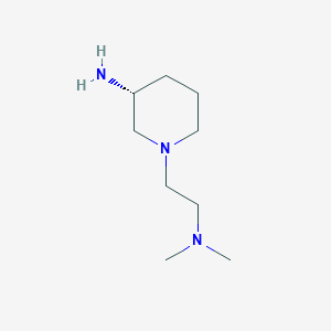 molecular formula C9H21N3 B13911259 (R)-1-[2-(Dimethylamino)ethyl]piperidin-3-amine 