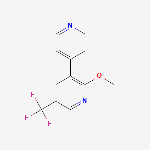 2-Methoxy-3-(pyridin-4-yl)-5-(trifluoromethyl)pyridine