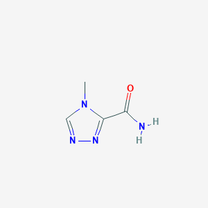 molecular formula C4H6N4O B13911379 4-Methyl-4H-1,2,4-triazole-3-carboxamide 