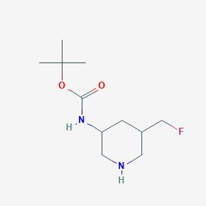 molecular formula C11H21FN2O2 B13911422 Tert-butyl (5-(fluoromethyl)piperidin-3-yl)carbamate 