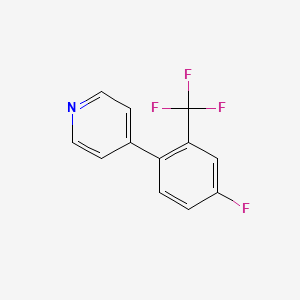 4-(4-Fluoro-6-trifluoromethylphenyl)pyridine