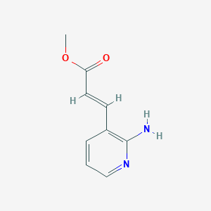 molecular formula C9H10N2O2 B1391160 (E)-Methyl 3-(2-aminopyridin-3-yl)acrylate CAS No. 1203500-12-2