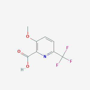 molecular formula C8H6F3NO3 B1391164 3-Methoxy-6-(trifluoromethyl)picolinic acid CAS No. 1214330-74-1