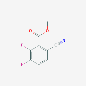 molecular formula C9H5F2NO2 B13911701 Methyl 6-cyano-2,3-difluorobenzoate 