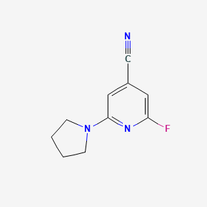 2-Fluoro-6-(pyrrolidin-1-yl)isonicotinonitrile