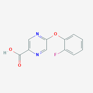 5-(2-Fluorophenoxy)pyrazine-2-carboxylic acid
