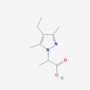 2-(4-Ethyl-3,5-dimethyl-1H-pyrazol-1-yl)propanoic acid