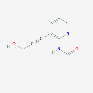 N-(3-(3-Hydroxyprop-1-ynyl)pyridin-2-yl)pivalamide