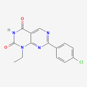 7-(4-Chlorophenyl)-1-ethylpyrimido[4,5-d]pyrimidine-2,4(1H,3H)-dione