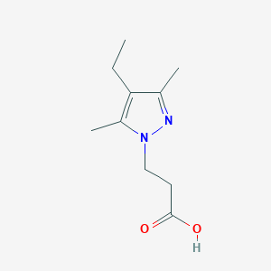 3-(4-Ethyl-3,5-dimethyl-1H-pyrazol-1-yl)propanoic acid