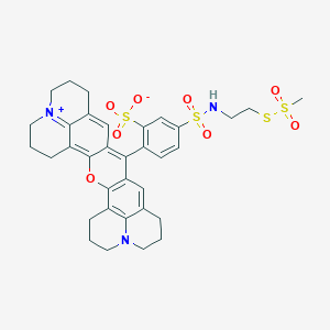 molecular formula C34H37N3O8S4 B013912 Texas Red-sulfonamidoethyl methanethiosulfonate CAS No. 386229-76-1