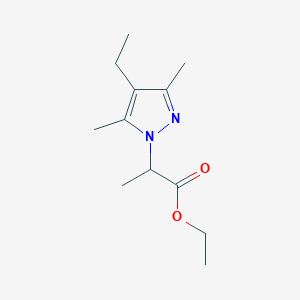 Ethyl 2-(4-ethyl-3,5-dimethyl-1H-pyrazol-1-yl)propanoate