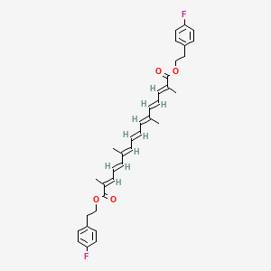 molecular formula C36H38F2O4 B13912111 Antiviral agent 8 